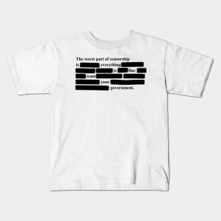 Censorship Freedom of Speech Kids T-Shirt